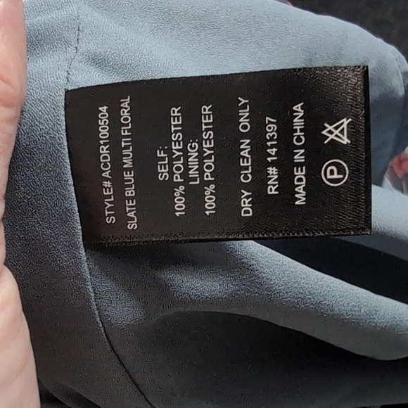 ASTR The Label Slate Blue Frolic Floral Cut Out Maxi Dress, Sz S. - Picture 9 of 9